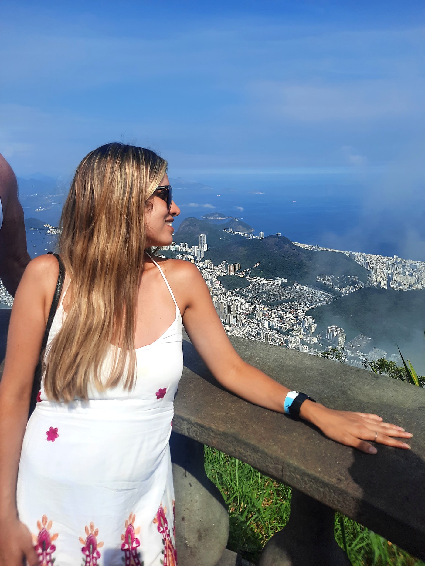 Marina Suarez de viaje en Río de Janeiro